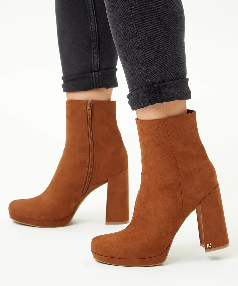 Rachel Zoe Chestnut/Medium Brown Maya Platform Boots